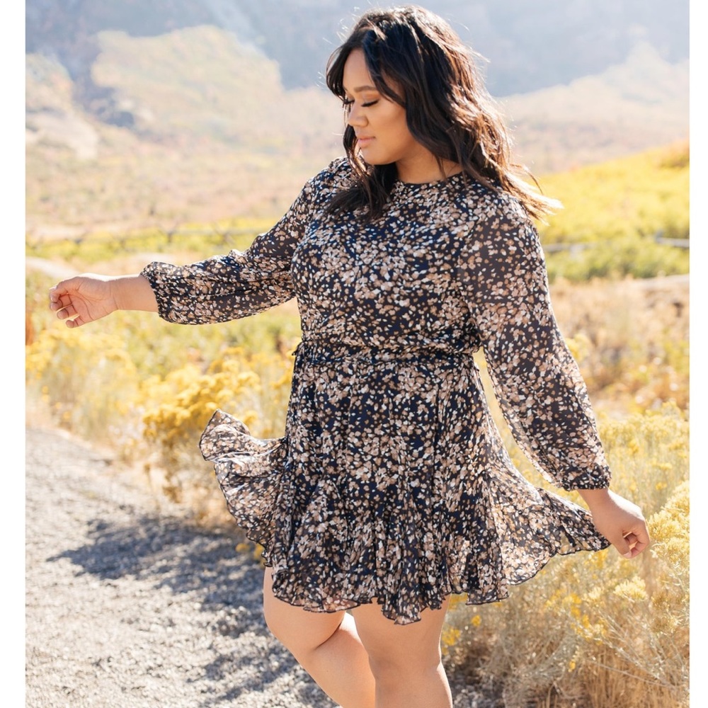 Fancy Floral Dress Gorgeous!  3XL